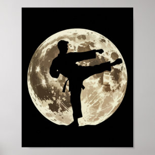 Taekwondo Martial Arts Kids Men Boys Karate Poster