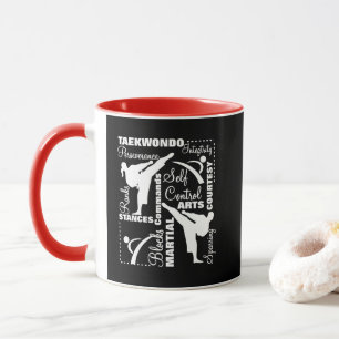 Taekwondo Martial Arts Sports Terminology Mug