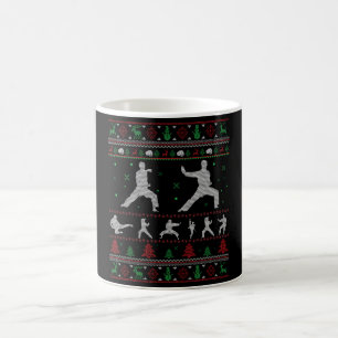 Taekwondo Merry Christmas Gift Ugly Christmas Coffee Mug