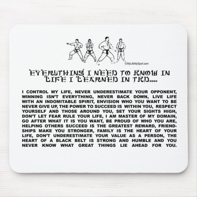 TAEKWONDO MOUSE PAD (Front)