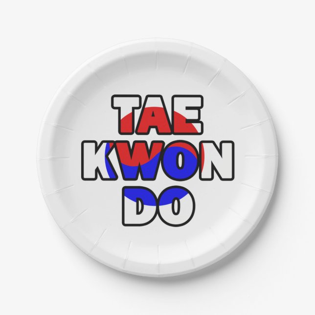 Taekwondo Paper Plate (Front)