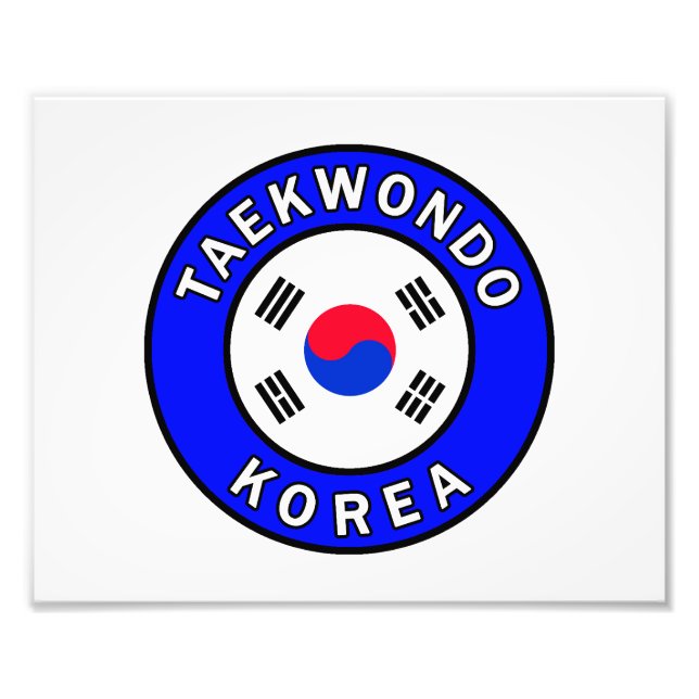 Taekwondo Photo Print (Front)