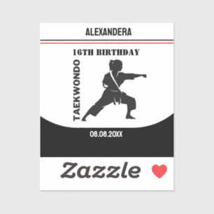 Taekwondo Player, Birthday Gift, Team Karate