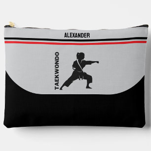 Taekwondo Player, Birthday Gift, Team Karate Accessory Pouch