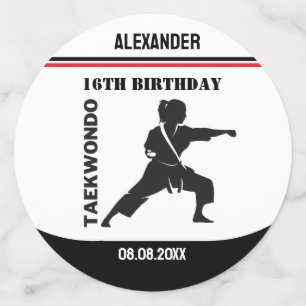 Taekwondo Player, Birthday Gift, Team Karate Confetti
