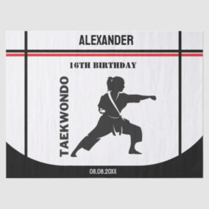 Taekwondo Player, Birthday Gift, Team Karate  Tissue Paper