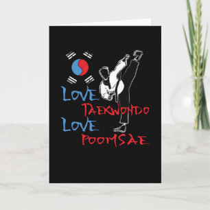 Taekwondo Poomsae Uniform Korean Sport Card