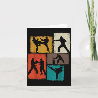 Taekwondo Practitioner Collage Men Kids Coach Card