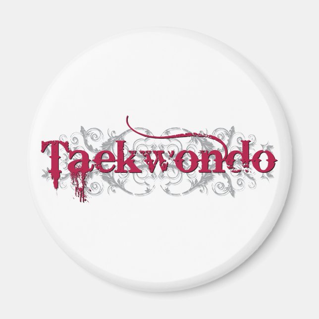 Taekwondo Red Magnet (Front)