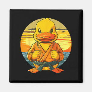 Taekwondo Rubber Duck Kickboxing Animal Jiu-Jitsu Magnet