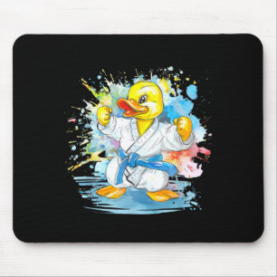 Taekwondo Rubber Duck Kickboxing Animal Jiu-Jitsu Mouse Pad