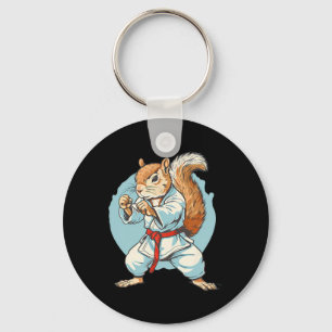 Taekwondo Squirrel Kung Fu Kickboxing Karate Marti Key Ring
