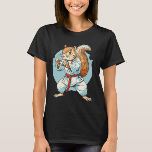 Taekwondo Squirrel Kung Fu Kickboxing Karate Marti T-Shirt
