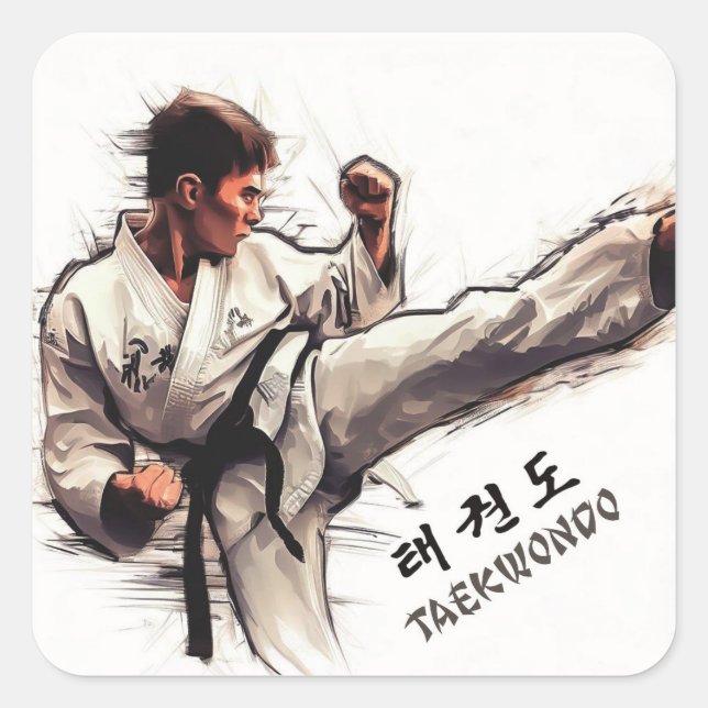 Taekwondo Stickers (Front)