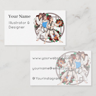 Taekwondo Team Spirit: Strength and Unity Business Card