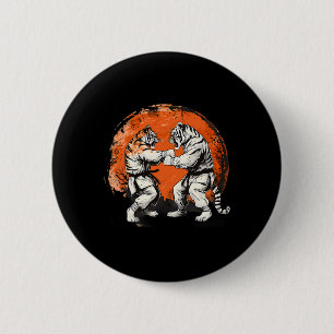 Taekwondo Tiger Kickboxing Jiu-jitsu Kung Fu Marti 6 Cm Round Badge