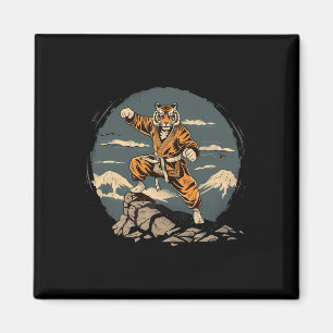 Taekwondo Tiger Mount Fuji Jiu-jitsu Kickboxing Ti Magnet