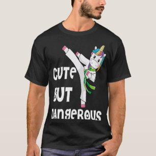 Taekwondo Unicorn Cute But Dangerous Karate Kids T-Shirt