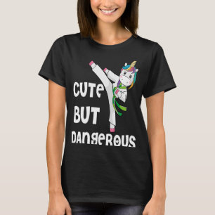 Taekwondo Unicorn Cute But Dangerous Karate Kids T-Shirt