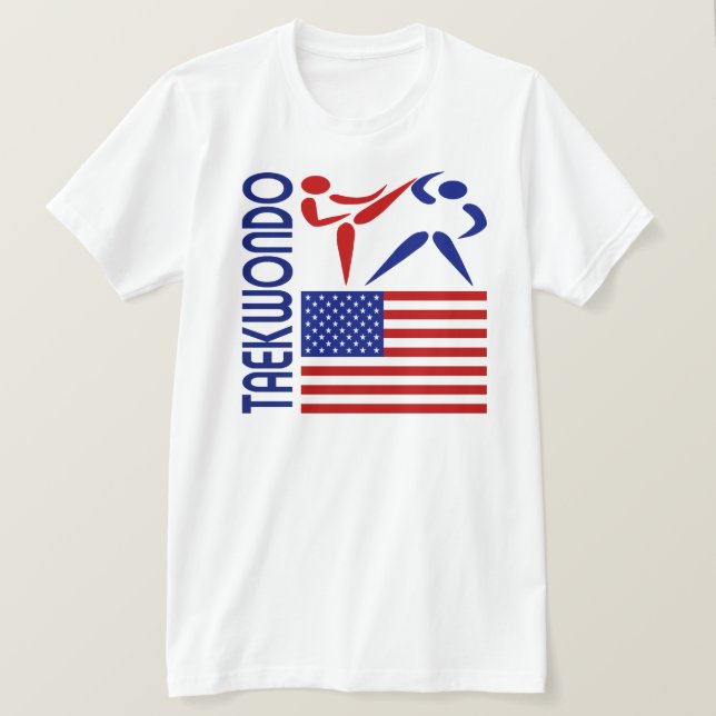 Taekwondo United States T-Shirt (Design Front)