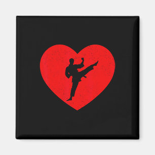 Taekwondo Valentine Heart Shape Taekwondo Lovers Magnet