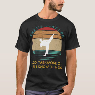 Taekwondo Whiz: Expert Moves & Sharp Insights Tee< T-Shirt