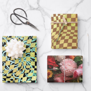 Taffi Op Art Sampler Wrapping Paper Sheets