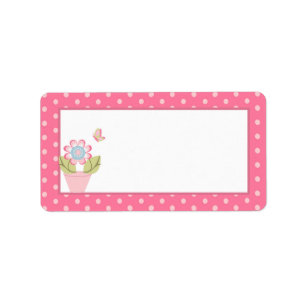 Taffy Butterfly Mailing Address Label