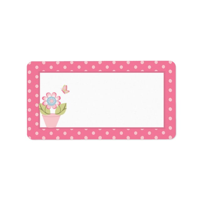 Taffy Butterfly Mailing Address Label (Front)