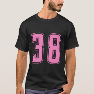 Taffy K Number 38 Team Junior Sports Numbered Unif T-Shirt