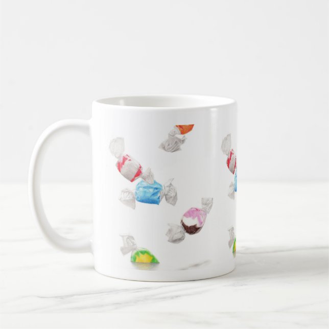 TAFFY RAIN White Mug (Left)