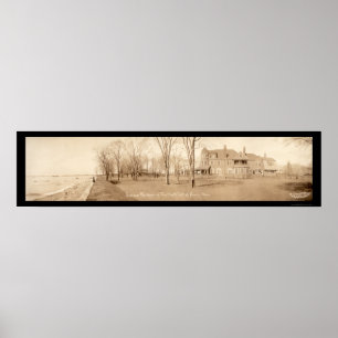 Taft House Beverly, MA Photo 1909 Poster