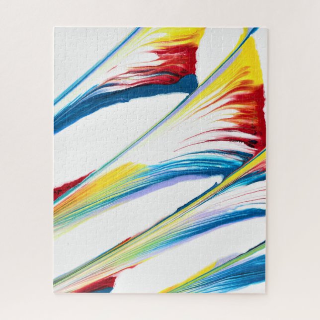 Tag Along 3 Wild Striped Abstract Puzzle (Vertical)