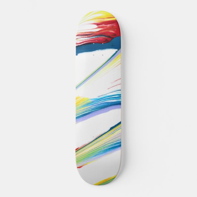 Tag Along 3 Wild Striped Abstract Skateboard Deck (Front)
