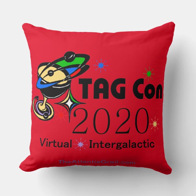 TAG Con 2020 - Virtual - Red Quadrant Cushion (Front)