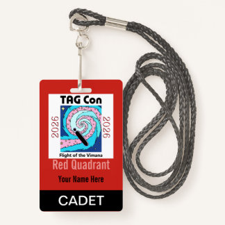 TAG Con 2026 - Red Quadrant - Cadet Badge ID Badge