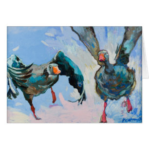 Tag! Geese Playing Games Customisable