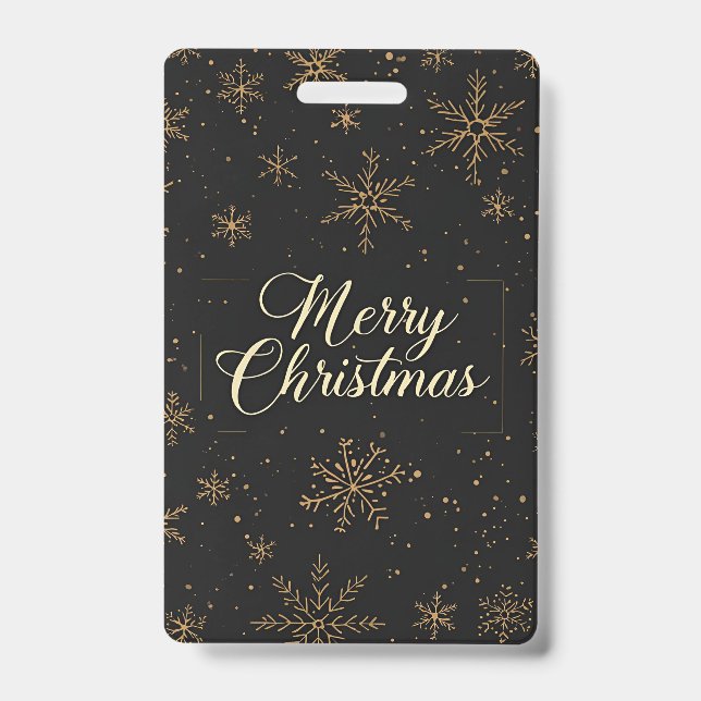 Tag-Merry Christmas ID Badge (Front)