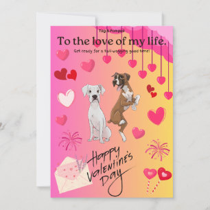 Tag & Pompeii's Valentine's Day Greeting Card