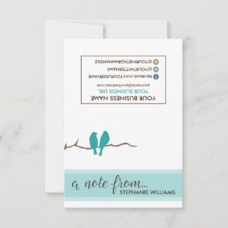 TAG Stylist Little Birdies Notecards (teal)