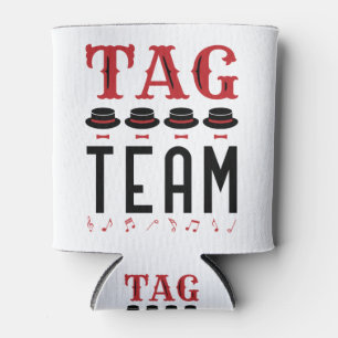 Tag Team Singing Singer Barbershop Quartet Can Cooler