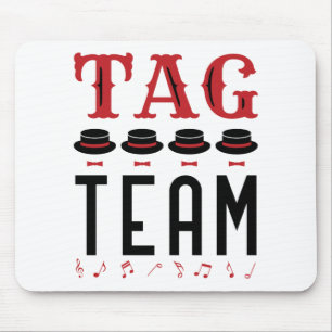 Tag Team Singing Singer Barbershop Quartet Mouse Pad