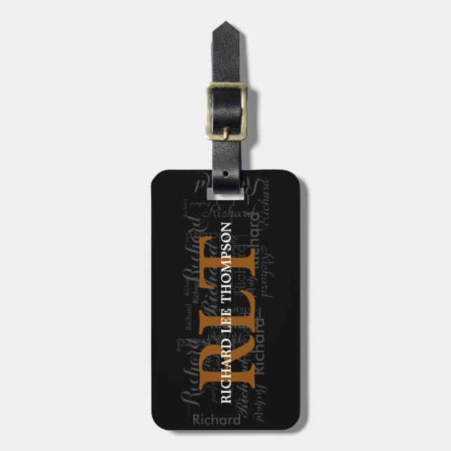 tag your bag / custom monogram (Front Vertical)