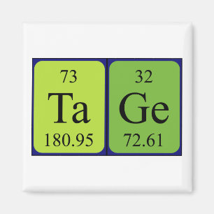 Tage periodic table name magnet