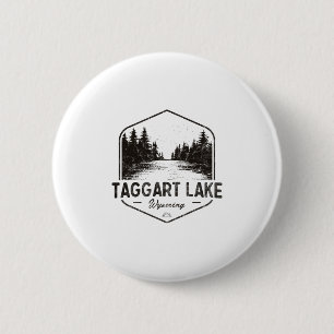 Taggart Lake Wyoming Outdoors Vintage 3 6 Cm Round Badge