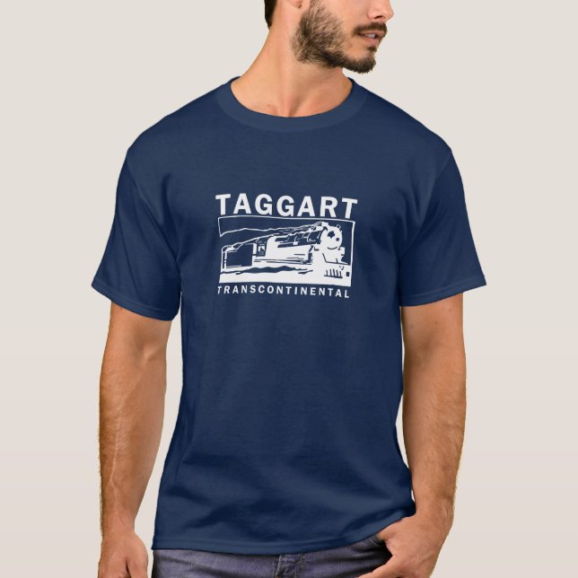 Taggart Transcontinental / White Logo T-Shirt (Front)