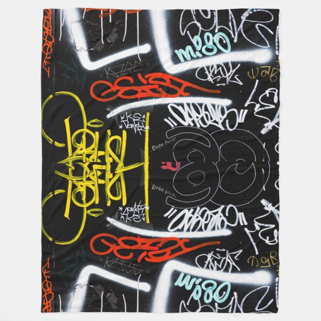 tagged fleece blanket (Front)