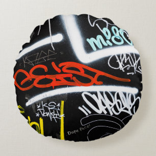 tagged round cushion