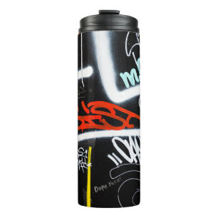 tagged thermal tumbler