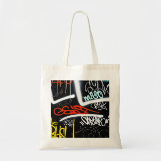 tagged tote bag